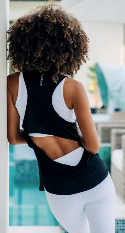 Cut-Out Tank made with Recycled Fabric