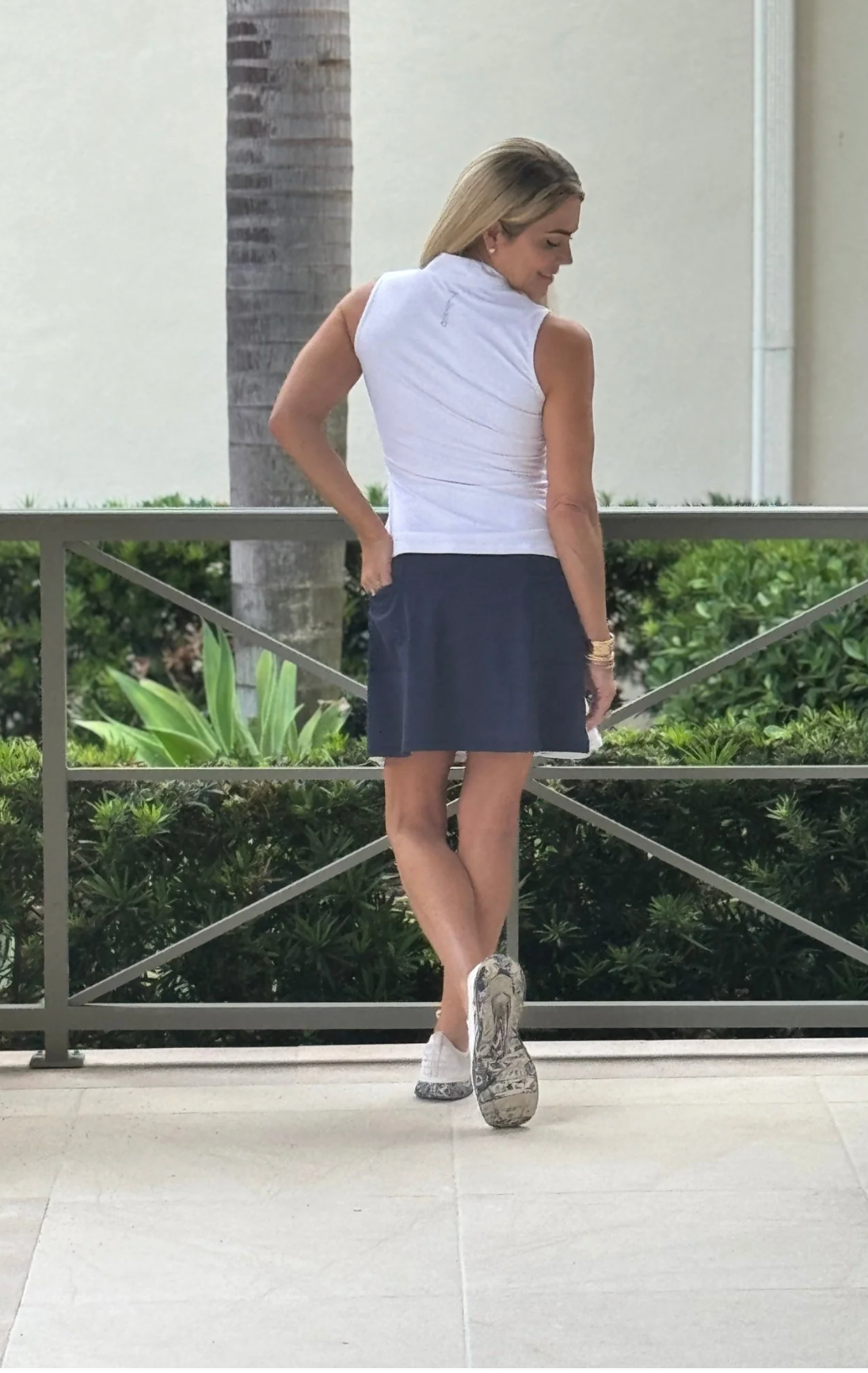 Color Block Skort